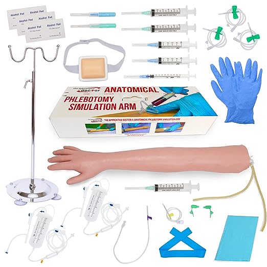 Phlebotomy Practice Kit and IV Practice Kit for Nurses and Other Medical Professionals - Practice an