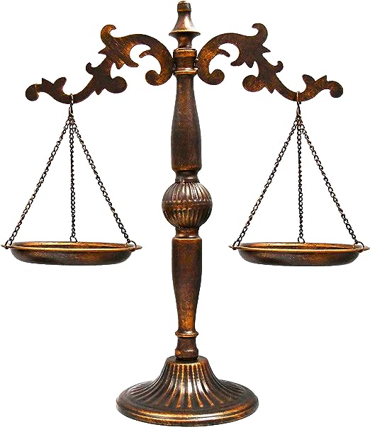Vintage Metal Lawyer Scale of Justice Libra, Decorative