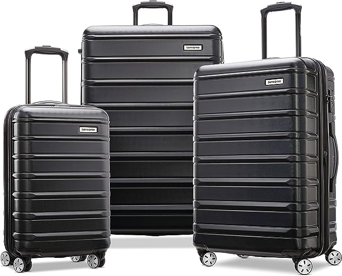 Samsonite Expandable Luggage with Spinner Wheels, Black 3-Piece Set